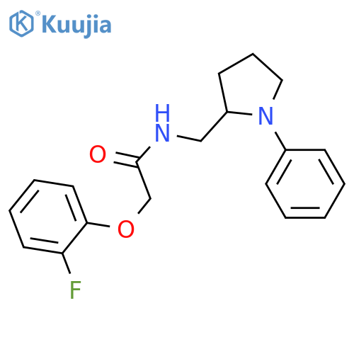 2-(2-fluorophenoxy)-N-[(1-phenylpyrrolidin-2-yl)methyl]acetamide structure