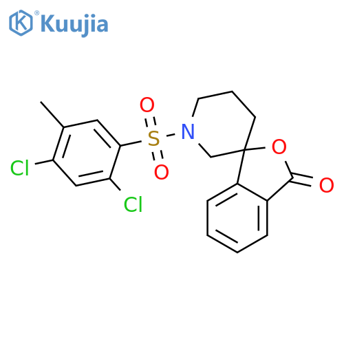 1'-(2,4-dichloro-5-methylbenzenesulfonyl)-3H-spiro[2-benzofuran-1,3'-piperidine]-3-one structure