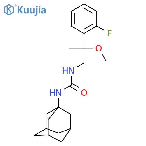 1-((1R,3s)-adamantan-1-yl)-3-(2-(2-fluorophenyl)-2-methoxypropyl)urea structure