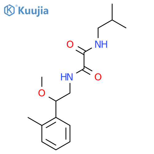 N1-isobutyl-N2-(2-methoxy-2-(o-tolyl)ethyl)oxalamide structure