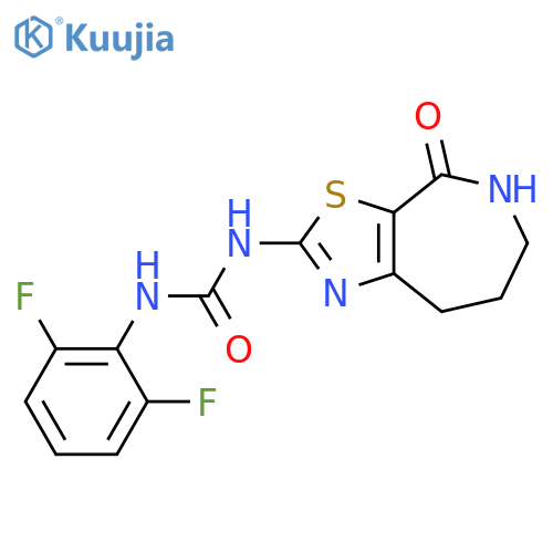 N-(2,6-Difluorophenyl)-N′-(5,6,7,8-tetrahydro-4-oxo-4H-thiazolo[5,4-c]azepin-2-yl)urea structure