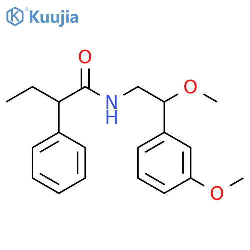 α-Ethyl-N-[2-methoxy-2-(3-methoxyphenyl)ethyl]benzeneacetamide structure