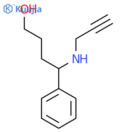 4-Phenyl-4-[(prop-2-yn-1-yl)amino]butan-1-ol structure