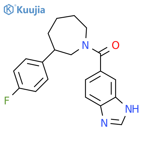 5-[3-(4-fluorophenyl)azepane-1-carbonyl]-1H-1,3-benzodiazole structure