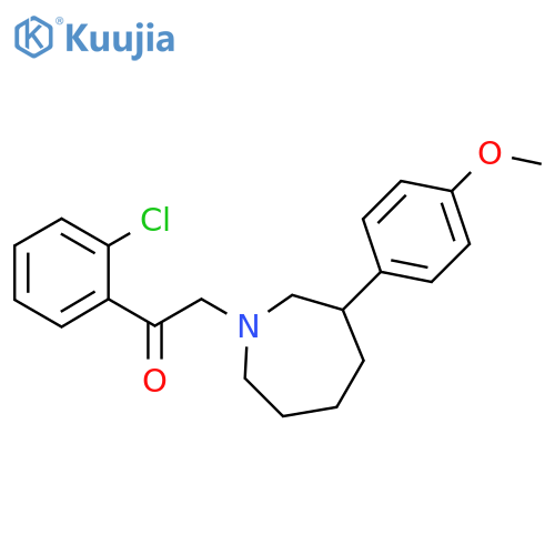 2-(2-chlorophenyl)-1-[3-(4-methoxyphenyl)azepan-1-yl]ethanone structure