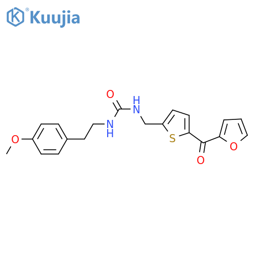 3-{[5-(furan-2-carbonyl)thiophen-2-yl]methyl}-1-[2-(4-methoxyphenyl)ethyl]urea structure
