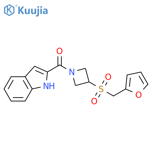 2-{3-[(furan-2-yl)methanesulfonyl]azetidine-1-carbonyl}-1H-indole structure
