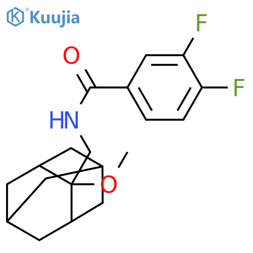 3,4-Difluoro-N-[(2-methoxytricyclo[3.3.1.13,7]dec-2-yl)methyl]benzamide structure