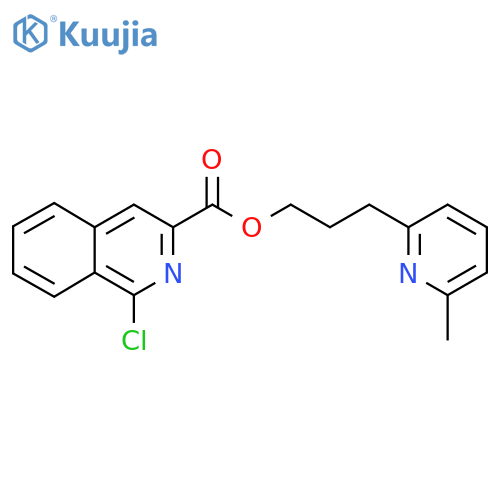 3-(6-Methylpyridin-2-yl)propyl 1-chloroisoquinoline-3-carboxylate structure