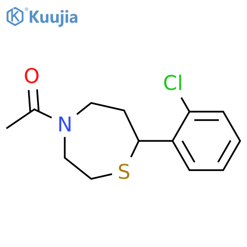 1-[7-(2-chlorophenyl)-1,4-thiazepan-4-yl]ethan-1-one structure