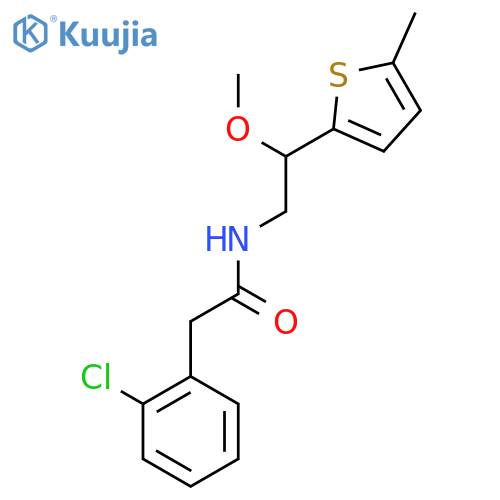 2-(2-Chlorophenyl)-N-[2-methoxy-2-(5-methylthiophen-2-YL)ethyl]acetamide structure