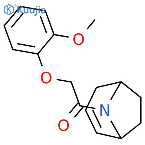 1-(8-Azabicyclo[3.2.1]oct-2-en-8-yl)-2-(2-methoxyphenoxy)ethanone structure