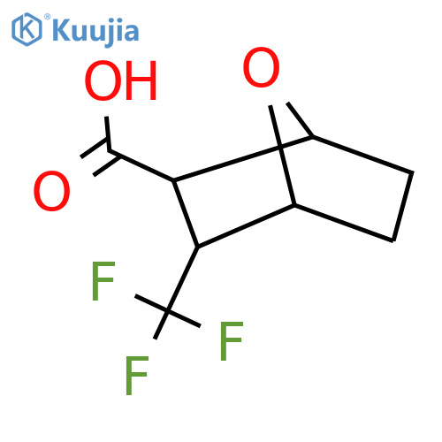 3-(trifluoromethyl)-7-oxabicyclo2.2.1heptane-2-carboxylic Acid structure