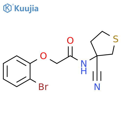 Acetamide, 2-(2-bromophenoxy)-N-(3-cyanotetrahydro-3-thienyl)- structure