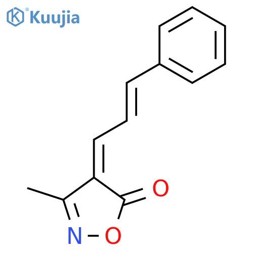 (4e)-3-methyl-4-[(e)-3-phenylprop-2-enylidene]-1,2-oxazol-5-one structure