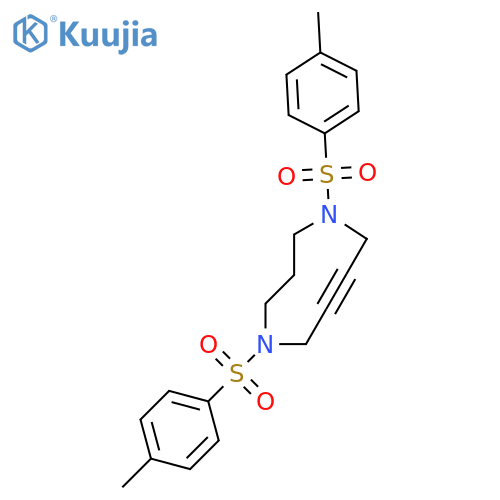 1,5-Ditosyl-2,3,4,5,6,9-hexahydro-7,8-didehydro-1H-1,5-diazonine structure
