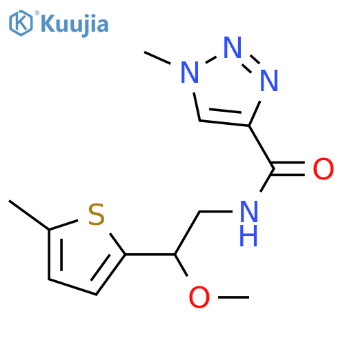N-[2-methoxy-2-(5-methylthiophen-2-yl)ethyl]-1-methyltriazole-4-carboxamide structure