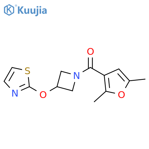 (2,5-dimethylfuran-3-yl)-[3-(1,3-thiazol-2-yloxy)azetidin-1-yl]methanone structure