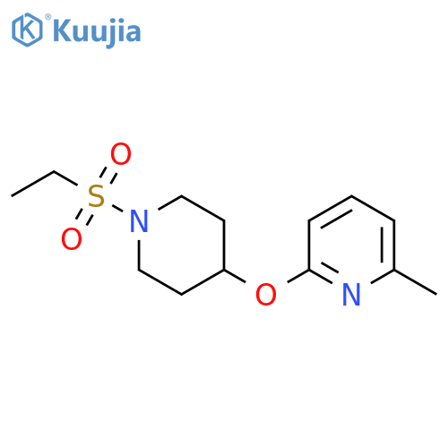 2-((1-(ethylsulfonyl)piperidin-4-yl)oxy)-6-methylpyridine structure