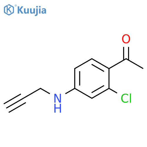 1-[2-Chloro-4-(2-propyn-1-ylamino)phenyl]ethanone structure
