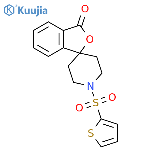 1'-(thiophene-2-sulfonyl)-3H-spiro[2-benzofuran-1,4'-piperidine]-3-one structure