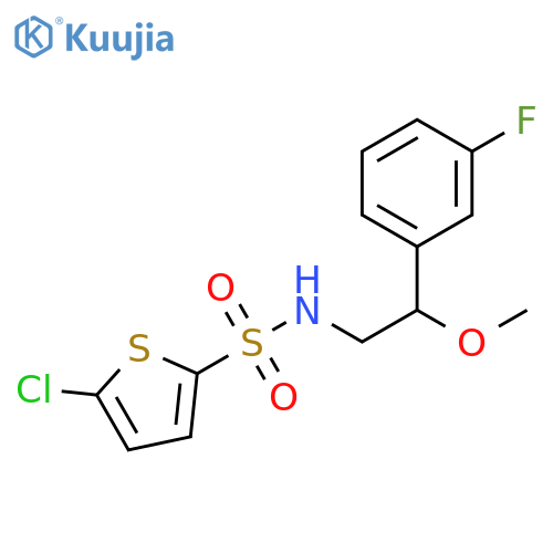 5-Chloro-N-[2-(3-fluorophenyl)-2-methoxyethyl]-2-thiophenesulfonamide structure