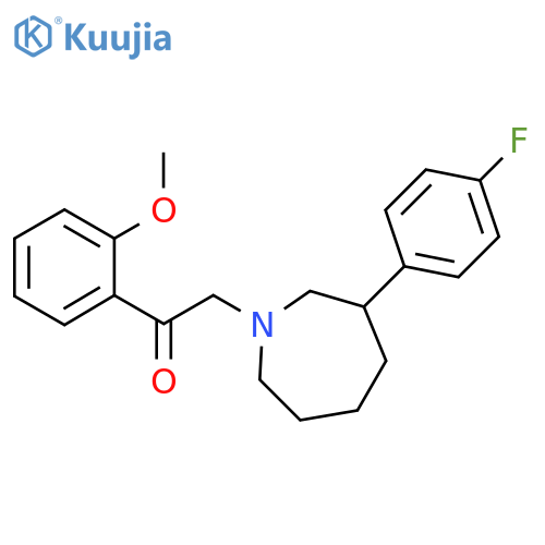 1-[3-(4-fluorophenyl)azepan-1-yl]-2-(2-methoxyphenyl)ethanone structure