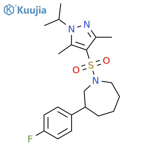 1-[[3,5-Dimethyl-1-(1-methylethyl)-1H-pyrazol-4-yl]sulfonyl]-3-(4-fluorophenyl)hexahydro-1H-azepine structure