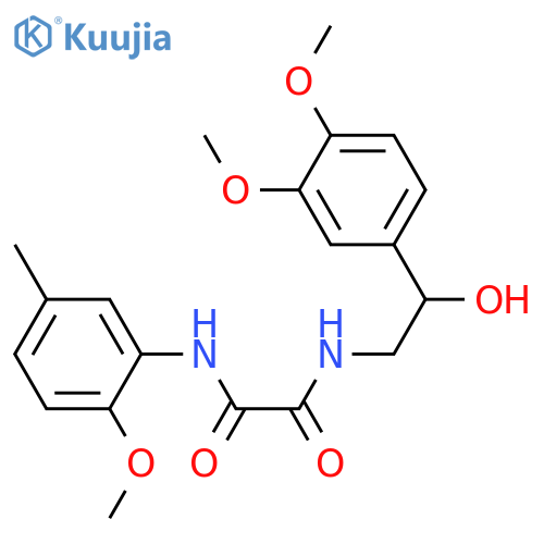 N'-[2-(3,4-dimethoxyphenyl)-2-hydroxyethyl]-N-(2-methoxy-5-methylphenyl)ethanediamide structure