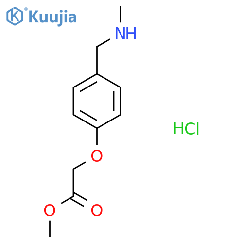 Methyl 2-{4-(Methylamino)methylphenoxy}acetate Hydrochloride structure