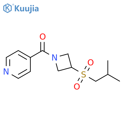 4-[3-(2-methylpropanesulfonyl)azetidine-1-carbonyl]pyridine structure