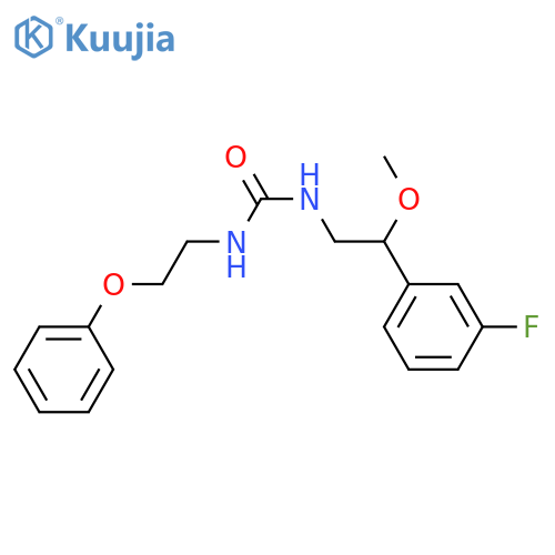 1-[2-(3-fluorophenyl)-2-methoxyethyl]-3-(2-phenoxyethyl)urea structure