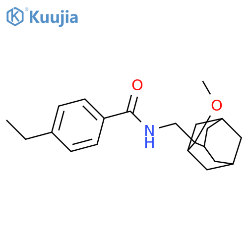 4-ethyl-N-[(2-methoxy-2-adamantyl)methyl]benzamide structure