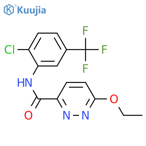 N-2-chloro-5-(trifluoromethyl)phenyl-6-ethoxypyridazine-3-carboxamide structure