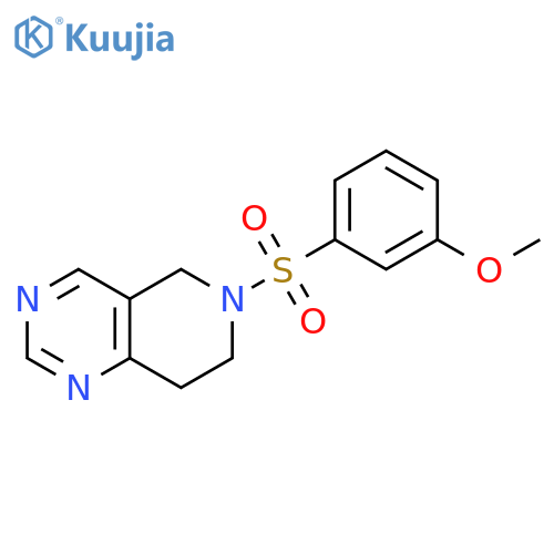 6-(3-methoxyphenyl)sulfonyl-7,8-dihydro-5H-pyrido[4,3-d]pyrimidine structure