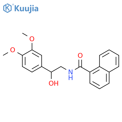N-[2-(3,4-dimethoxyphenyl)-2-hydroxyethyl]naphthalene-1-carboxamide structure