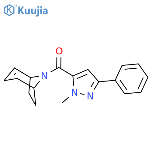 8-Azabicyclo[3.2.1]oct-2-en-8-yl(1-methyl-3-phenyl-1H-pyrazol-5-yl)methanone structure