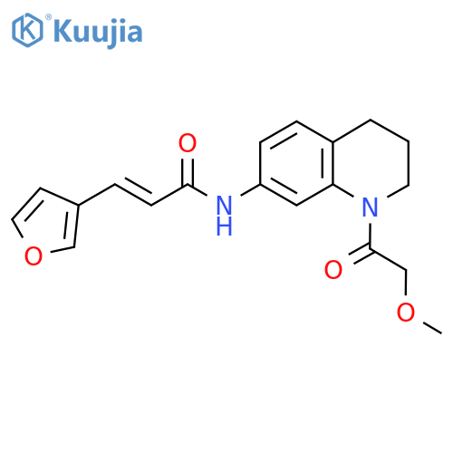 (2E)-3-(furan-3-yl)-N-1-(2-methoxyacetyl)-1,2,3,4-tetrahydroquinolin-7-ylprop-2-enamide structure