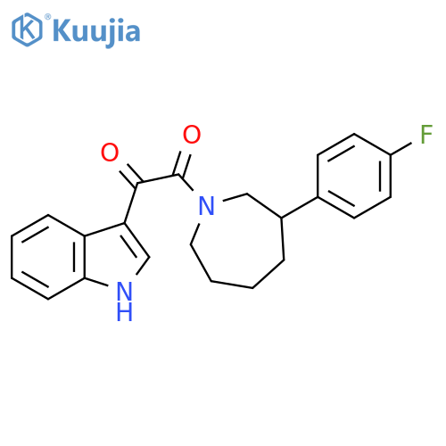 1-[3-(4-fluorophenyl)azepan-1-yl]-2-(1H-indol-3-yl)ethane-1,2-dione structure