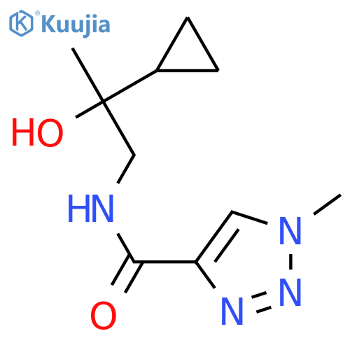 N-(2-cyclopropyl-2-hydroxypropyl)-1-methyltriazole-4-carboxamide structure