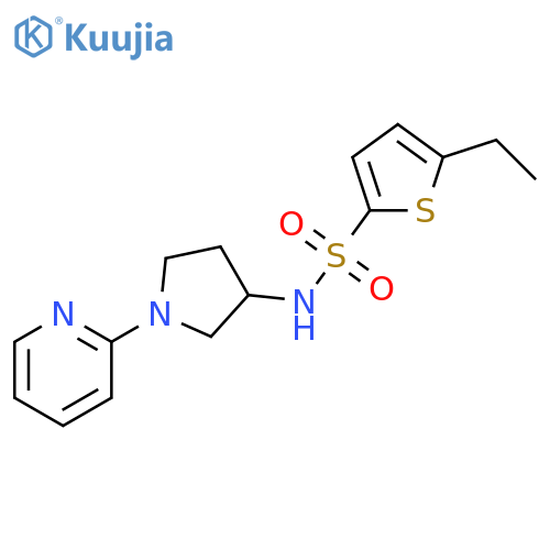 5-Ethyl-N-[1-(2-pyridinyl)-3-pyrrolidinyl]-2-thiophenesulfonamide structure