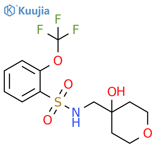 N-[(4-hydroxyoxan-4-yl)methyl]-2-(trifluoromethoxy)benzene-1-sulfonamide structure
