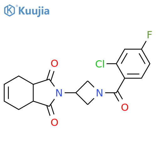 2-[1-(2-Chloro-4-fluorobenzoyl)-3-azetidinyl]-3a,4,7,7a-tetrahydro-1H-isoindole-1,3(2H)-dione structure