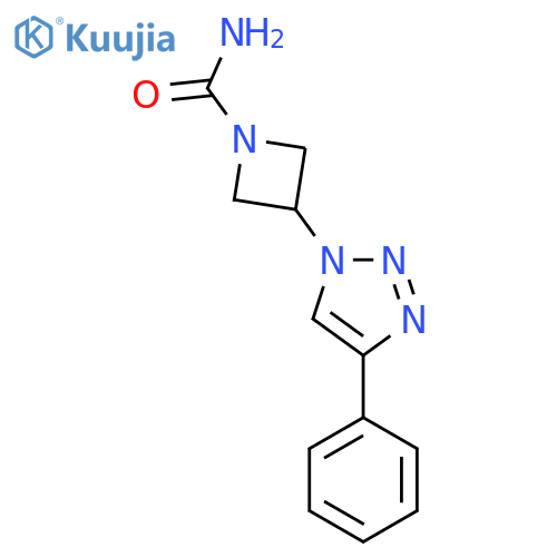 3-(4-phenyl-1H-1,2,3-triazol-1-yl)azetidine-1-carboxamide structure
