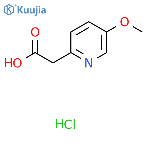 2-(5-Methoxypyridin-2-yl)acetic acid hydrochloride structure