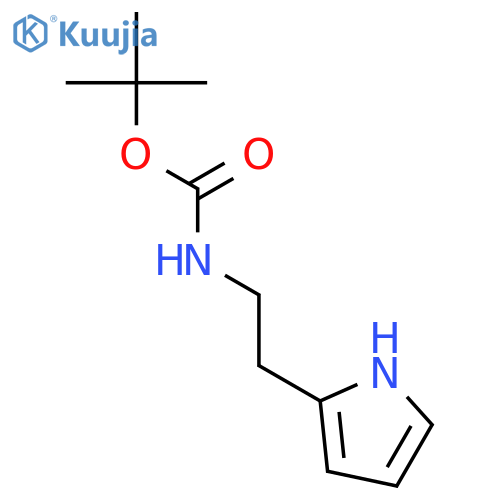 Carbamic acid,[2-(1H-pyrrol-2-yl)ethyl]-, 1,1-dimethylethyl ester (9CI) structure