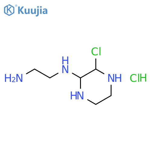 N1-(3-Chloropiperazin-2-yl)ethane-1,2-diamine hydrochloride structure
