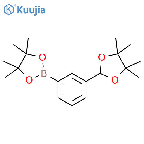 4,4,5,5-Tetramethyl-2-3-(4,4,5,5-tetramethyl-1,3-dioxolan-2-yl)phenyl-1,3,2-dioxaborolane structure