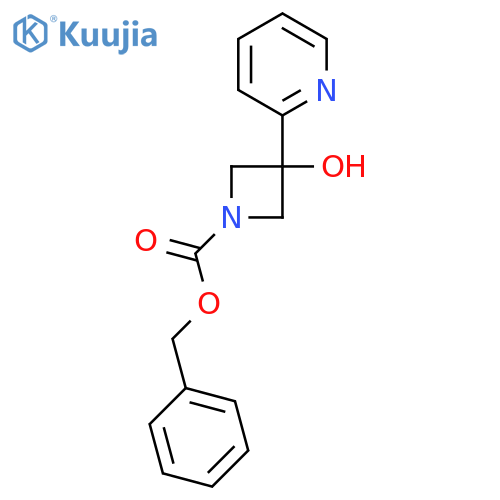 Benzyl 3-hydroxy-3-(pyridin-2-yl)azetidine-1-carboxylate structure