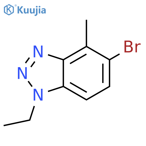 5-Bromo-1-ethyl-4-methyl-1H-benzod1,2,3triazole structure